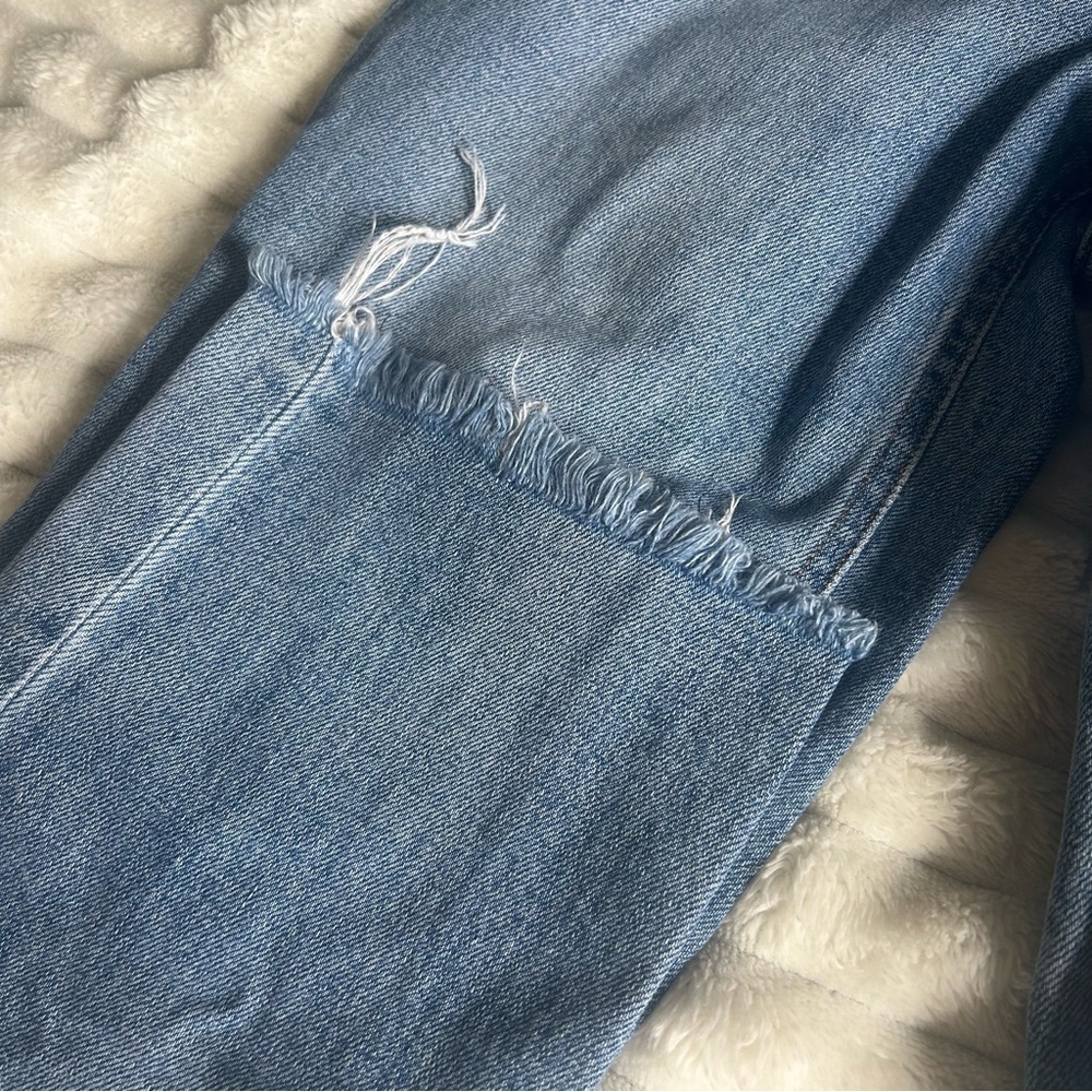 NWOT Womens Denim Forum The Arlo Hi-Rise Straight 24 Blue Jeans Button Fly - Picture 8 of 16